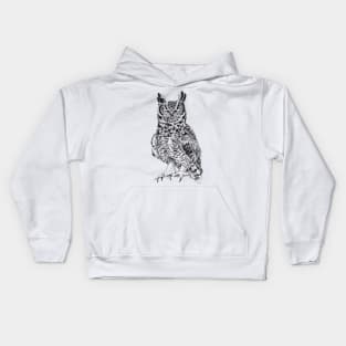 Owl Print Kids Hoodie